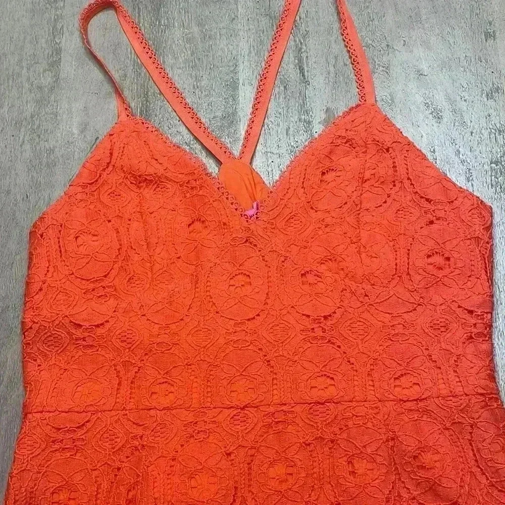 Betsey Johnson dress, size Large, eyelet and fully lined, NWT - Picture 3 of 10